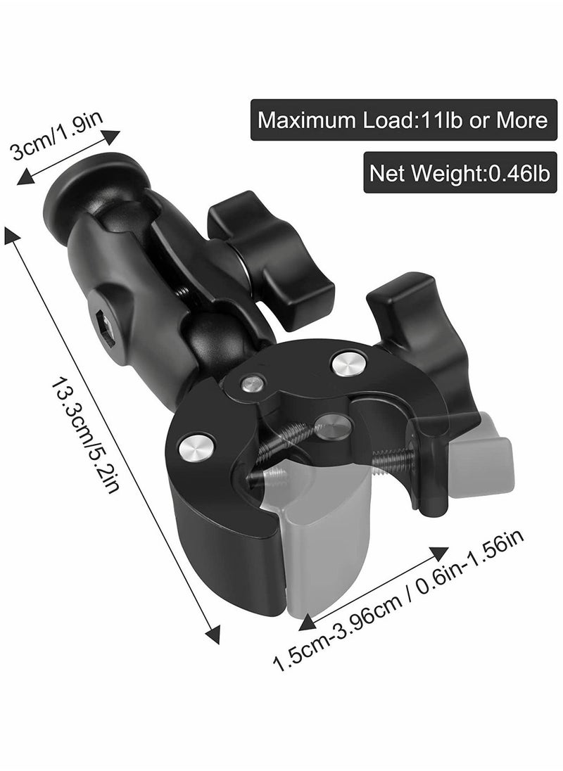 Y&D - Camera Clamp for GoPr 10 Mount Double Ball Head Adapter 360 Degree Rotation Action - Image 1