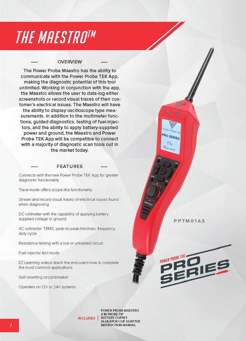 Power Probe The Maestro Automotive Circuit Tester Advanced Diagnostic Tool - PPTM01AS - Image 5