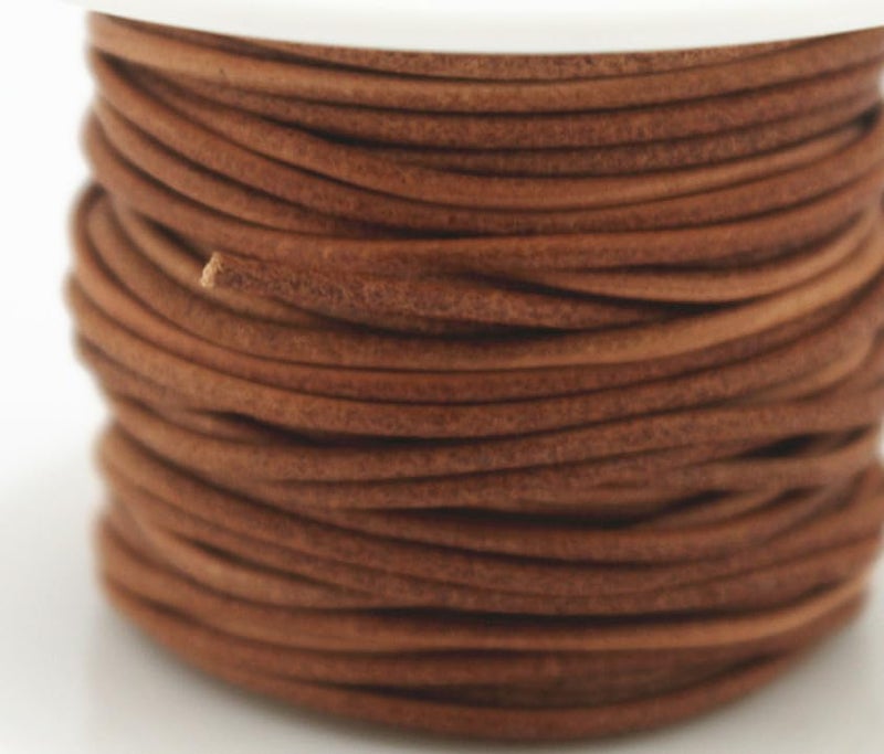 Glory Qin Soft Round Genuine Jewelry Leather Cord Leather Rope (Natural 1.5mm 10Yards) - Image 4