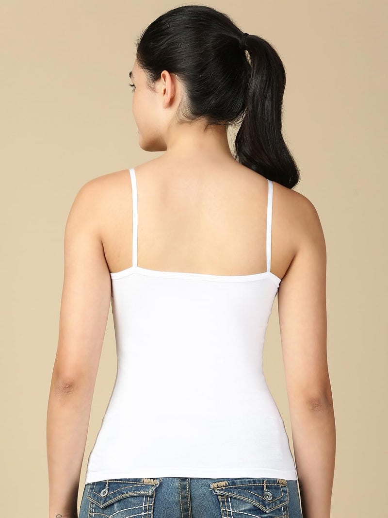 Lux Cozi Premium Regular Fit Camisole for Women_COZIHER_402_Camisole_WH_100_3PC - Image 5