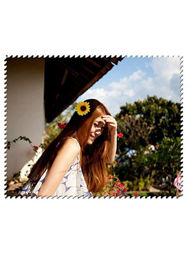 Elandy 3Pcs 3.9" Lady Girls Sunflower Hair Alligator Clips Hairpin Hair Clamp Hair Styling Accessories For Party Beach Vacation Wedding Bridal Barrettes (Yellow) - Image 3