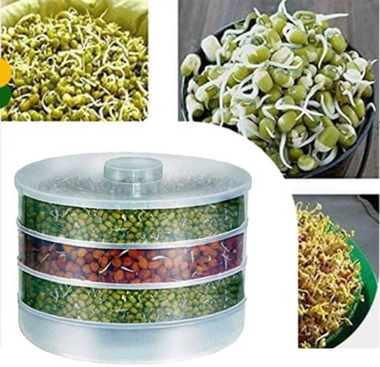 RIOMAX Sprout Maker with 4 Container | Home Making Fresh Sprouts Beans Sprout Maker for Home (4 Comartment) - Image 4