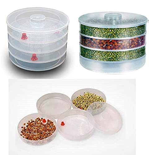 RIOMAX Sprout Maker with 4 Container | Home Making Fresh Sprouts Beans Sprout Maker for Home (4 Comartment) - Image 3