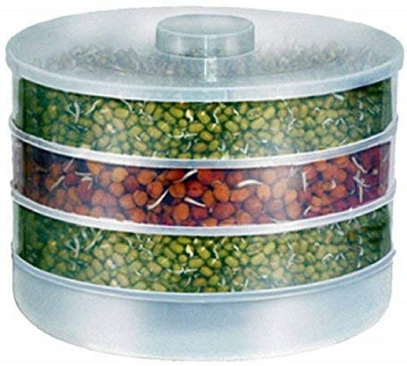RIOMAX Sprout Maker with 4 Container | Home Making Fresh Sprouts Beans Sprout Maker for Home (4 Comartment) - Image 1
