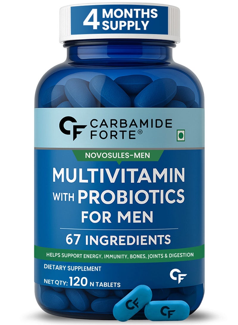 CARBAMIDE FORTE Multivitamin Tablet With Probiotics For Immunity And Energy 120 Veg Multivitamin Tablets - Image 1
