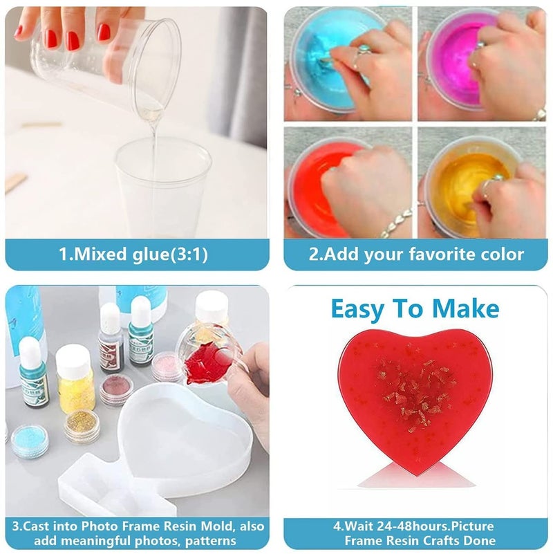 SNOOGG ™2 pc Set Pack of Moon Fairy and Cat 5 inch Silicone Moulds Use for Resin Casting for Event, Resin Art, Wedding,Valentine,Anniversary Gift - Image 3