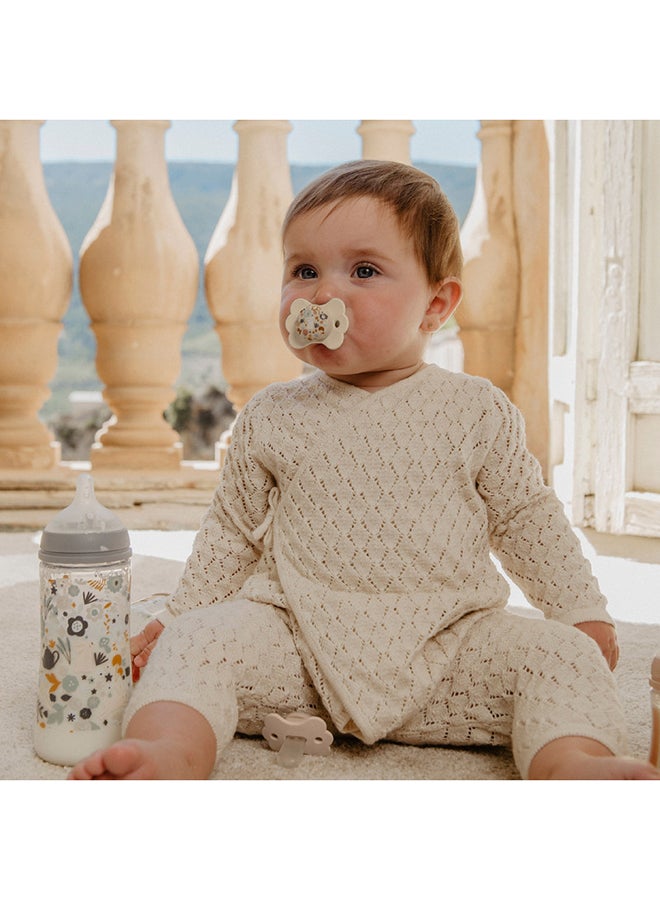 SUAVINEX Sx Pro Ultra Soft Butterfly Shape Baby Pacifier For Babies 6-18 Months With Silicone Nipple Physiological Teat Safe For Baby - Beige - Image 4