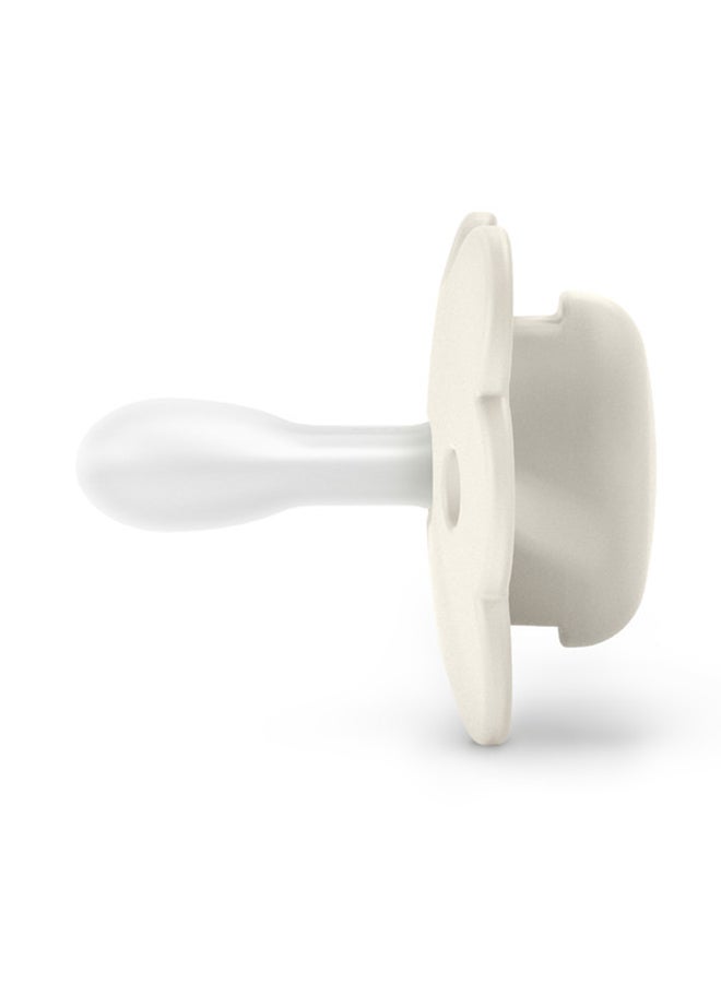 SUAVINEX Sx Pro Ultra Soft Butterfly Shape Baby Pacifier For Babies 6-18 Months With Silicone Nipple Physiological Teat Safe For Baby - Beige - Image 2