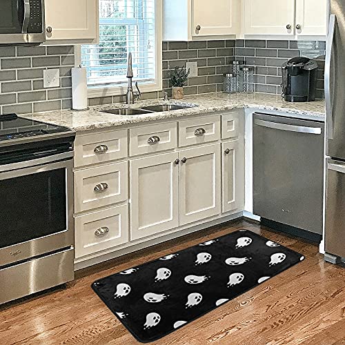 Vdsrup Halloween Spooky Ghosts Kitchen Rug Kitchen Mat Runner Rugs Non Slip Laundry Floor Door Mats Soft Doormat Carpet Home Decor 39X20 Inch - Image 2