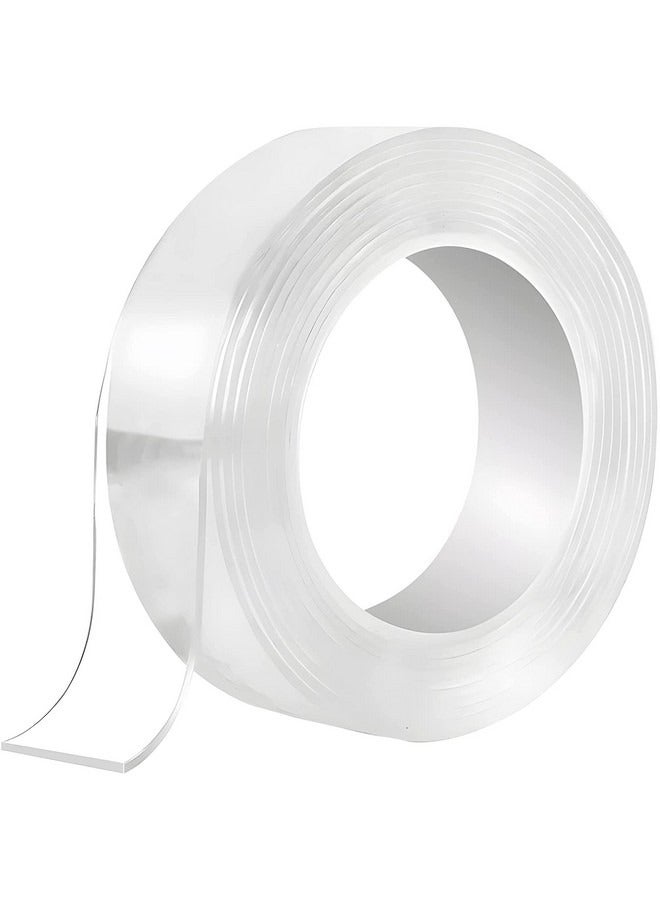 Beauenty Double Sided Adhesive Tape, Extra Strong, Washable and Trace Removable, Double-Sided Adhesive Tape, Double-Sided Adhesive Tape for Glass, Wooden Walls, Kitchen ,3 m x 30 mm x 2 mm - Image 1
