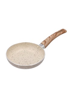 ALBERTO NON STICK FRYPAN W/SOFT HANDLE CREAM COLOR DIA:14CM  - Image 1