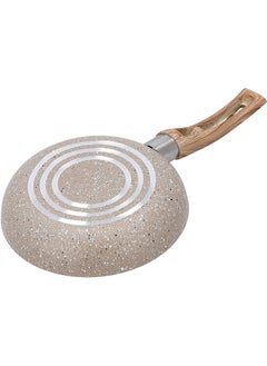 ALBERTO NON STICK FRYPAN W/SOFT HANDLE CREAM COLOR DIA:14CM  - Image 2