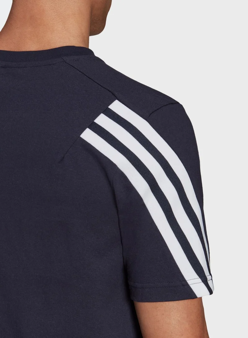 Adidas 3 Stripe Future Icon T-Shirt