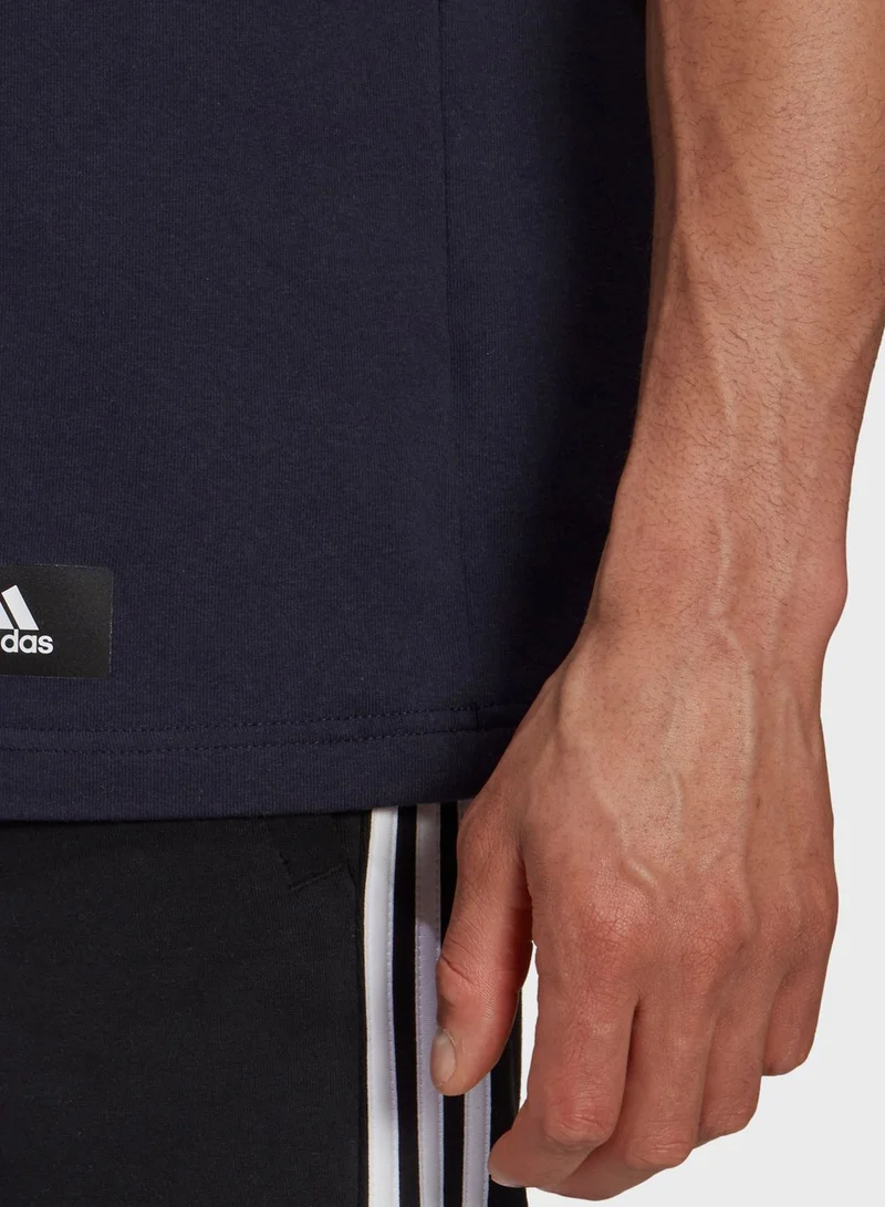 Adidas 3 Stripe Future Icon T-Shirt