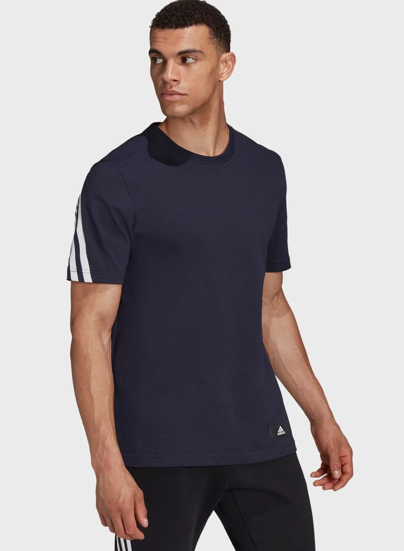 Adidas 3 Stripe Future Icon T-Shirt