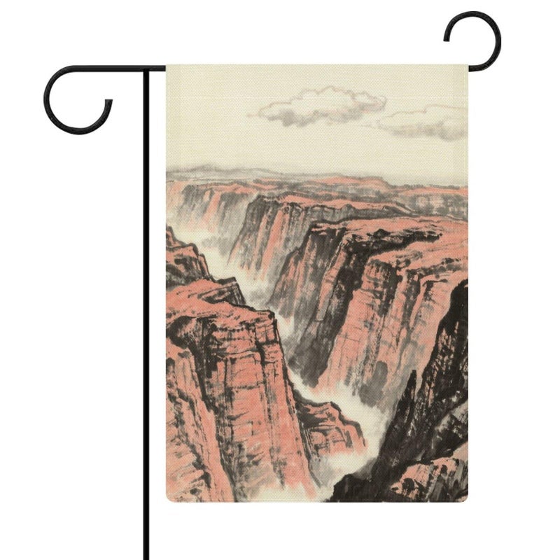 Double Sided Burlap Grand Canyon Yard Flag 18.5x12.6 Inch Outdoor Home Decoration - Image 2