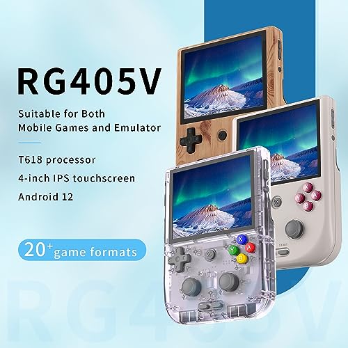 Aivuidbs RG405V Retro Handheld Game, Android 12 Built-in 128G TF Card 3172 Games,4 inch IPS Touch Screen with Game Front-end,RG405V Supports 5G WiFi Bluetooth 5.0 More Than 20 formats of Games - Image 2