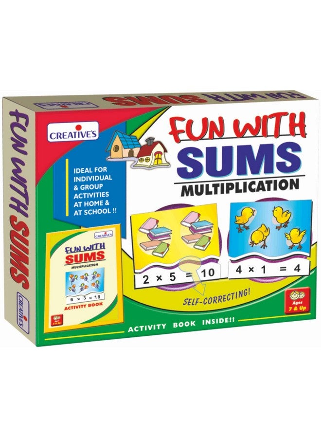 Creative's Fun with Sums Multiplication | Educational Math Practice Kit | 30 Sets of Multiplication Picture Puzzles for Boys & Girls Ages 7 and Up - Image 1