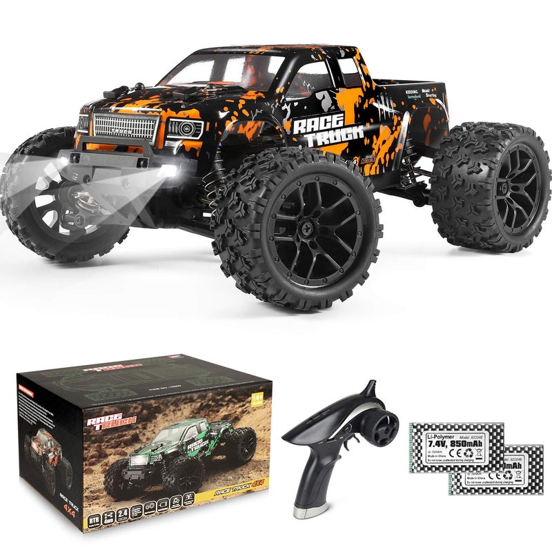 HAIBOXING 1:18 Scale RC Monster Truck 18859 36km/h Speed 4X4 Off Road Remote Control Cars,Waterproof Electric Powered RC Cars All Terrain Toys Vehicles with 2 Batteries, Xmas Gifts for Kid and Adults - Image 1