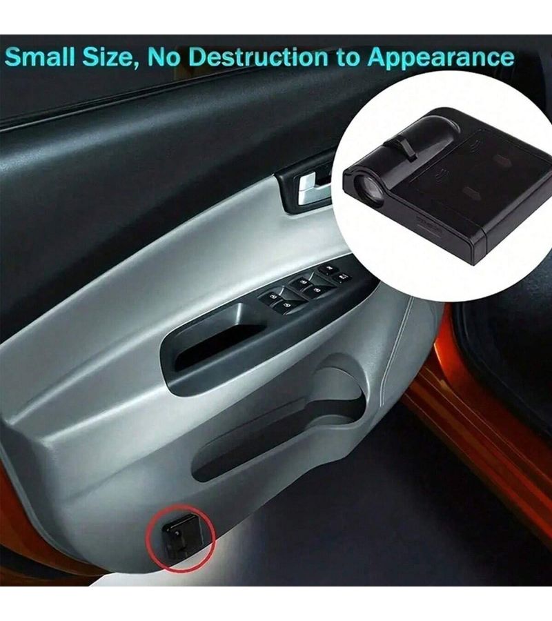 Wireless Door Welcome Light 2pcs Golden Wings Projection Lamp for Car SUV Truck - Image 2