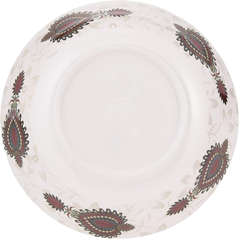 DINEWELL MELAMINE JEWELS SERVING BOWL, 21 CM, WHITE, DWC2081JW, 1 PC - Image 3