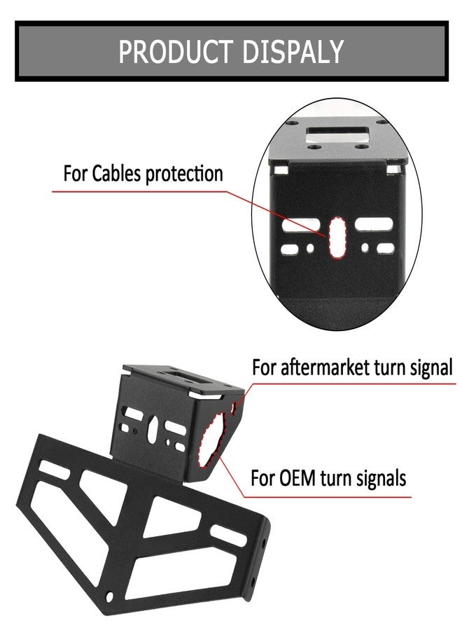 PSLER Rear Mudguard Eliminator License Plate Bracket Holder Tail Tidy for Ninja 400 Z400 250 2018 2019 2020 2021 2022 2023 - Image 3