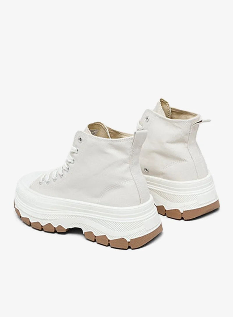 R&b  Solid High Top Sneakers for Women | Best Price UAE