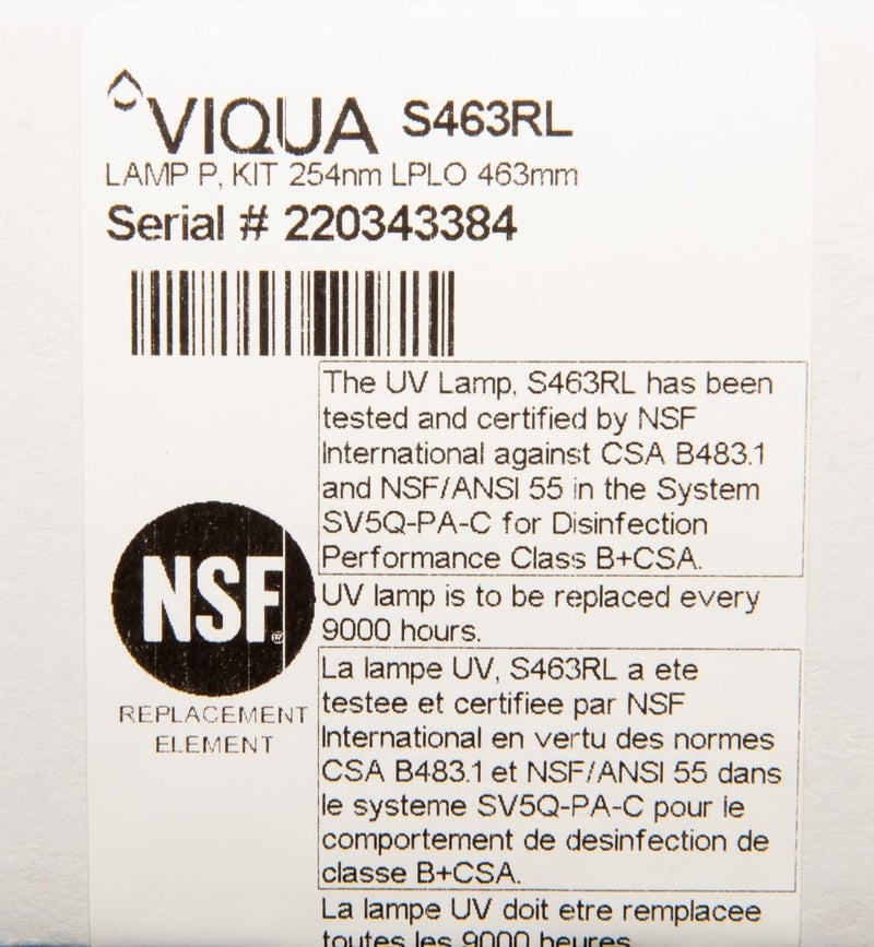 Viqua مصباح UV بديل VIQUA S463RL لنظام VIQUA S5Q-PA - Image 2