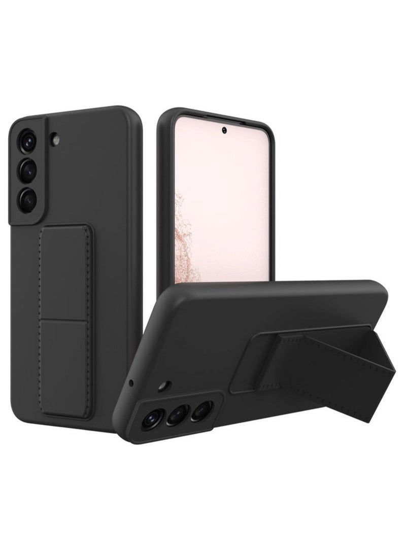 IAF Samsung Galaxy S22 Plus Back Stand Leather Case & Cover with Magnet Holder & Hand Grip - Image 5