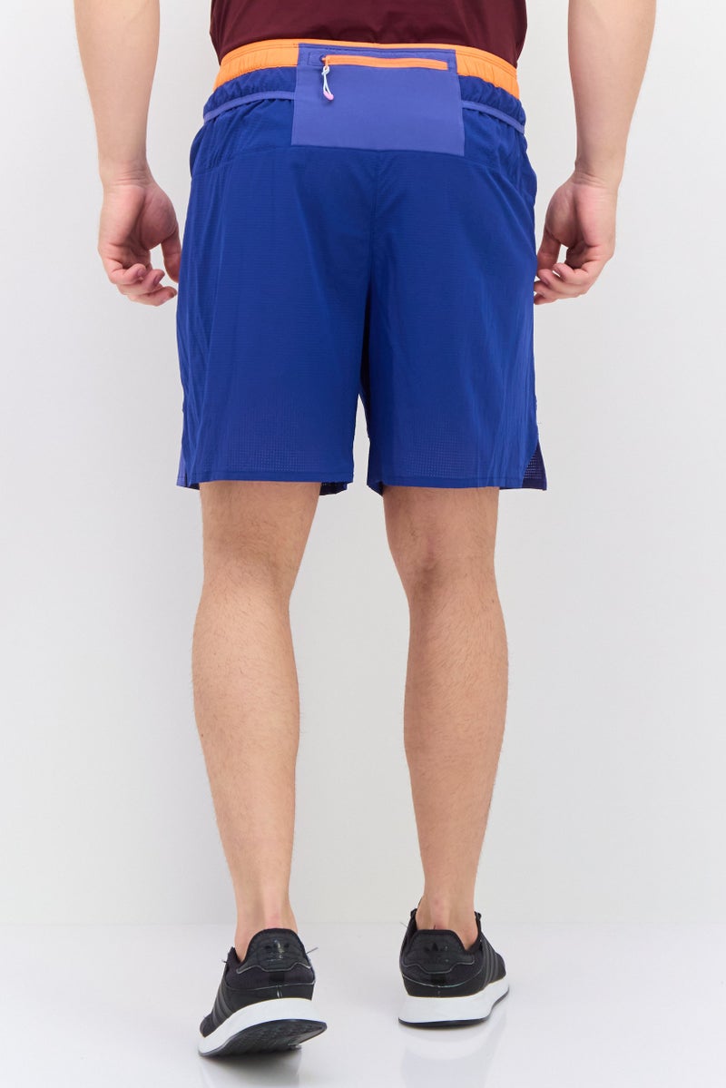 Brooks شورتات جري رياضية للرجال برباط سحب بطول 7 إنش، أزرق - Image 3