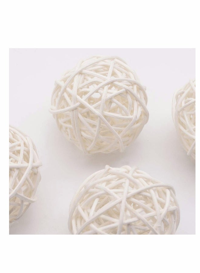 24 قطعة كرات زخرفية كبيرة من الروطان لتزيين الأوعية وملء المزهريات - لمسة مثالية لديكور المنزل (2 بوصة) - Image 3