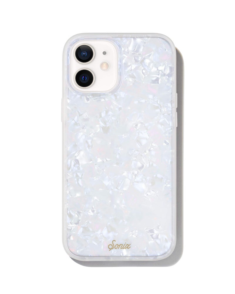 Sonix Pearl Tort Case for iPhone 12 / 12Pro [10ft Drop Tested] Protective Translucent Iridescent Marble Clear Cover for Apple iPhone 12, iPhone 12 Pro - Image 1