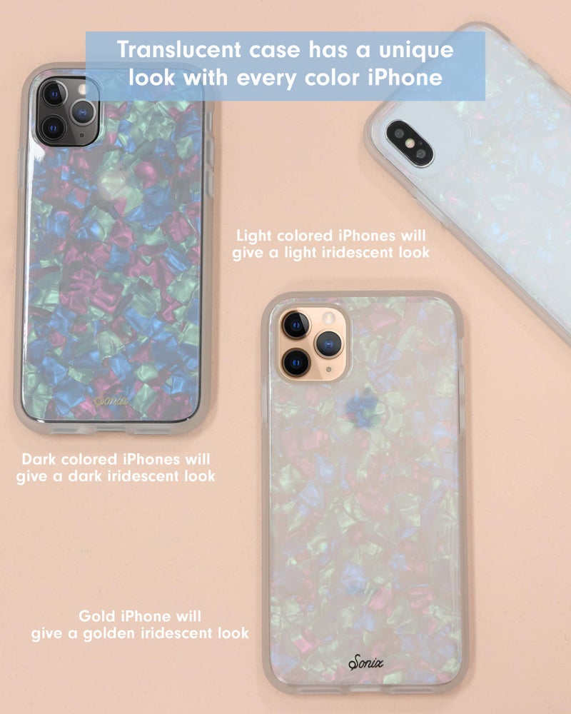 Sonix Pearl Tort Case for iPhone 12 / 12Pro [10ft Drop Tested] Protective Translucent Iridescent Marble Clear Cover for Apple iPhone 12, iPhone 12 Pro - Image 2