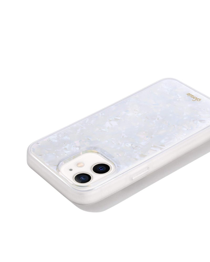 Sonix Pearl Tort Case for iPhone 12 / 12Pro [10ft Drop Tested] Protective Translucent Iridescent Marble Clear Cover for Apple iPhone 12, iPhone 12 Pro - Image 3