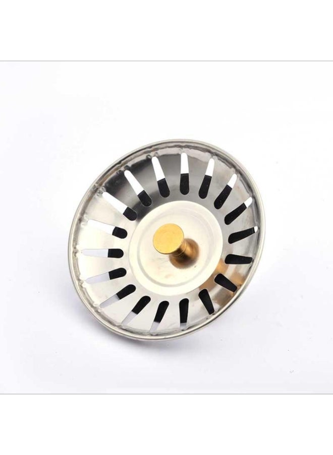 Steel Sink Strainer & Stopper - Hair Catcher 