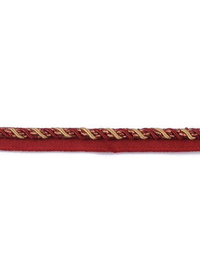 BEL AVENIR 0.27 inch 13Yards Twisted Lip Cord Trim Basic Sewing Luxury Multicolor Handmade Crafts DIY Crafts Decoration Edge Piping Embellishments (Red) - Image 1