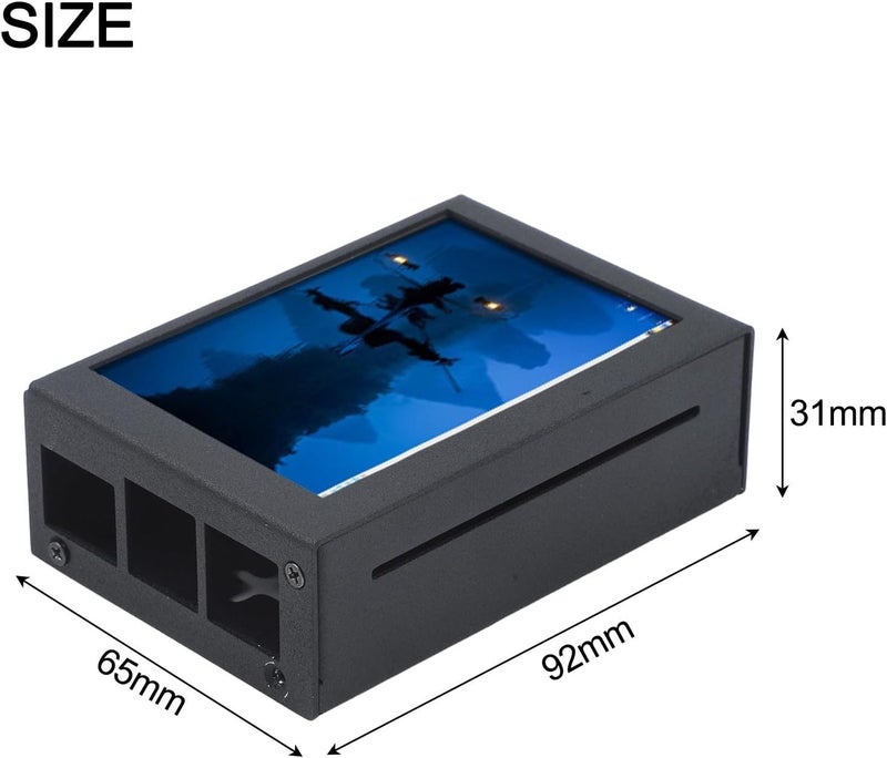 شاشة عرض تعمل باللمس من نوع TFT LCD مقاس 3.5 بوصة بدقة 480x320 وبتحديث 60 إطارًا في الثانية مع علبة معدنية ومبرد نشط وقلم مخصص لتجربة بصرية سلسة وأداء مستقر وتصفح سهل. - Image 3