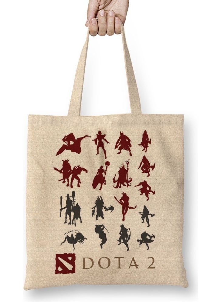 Baskı Dükkanı Print Shop Dota 2 Tote Bag Long Handle 