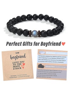 Beaded Bracelets Jewelry Gifts For Men Women 7.5 Inches One Year Anniversary With Meaningful Card Anniversary Birthday Valentines Gifts For Husband Boyfriend Dad Son - pzsku/Z114DE53814588833E96BZ/45/_/1741255721/2a1470a7-d0e9-4f94-b37a-fcaea7d7f4d3