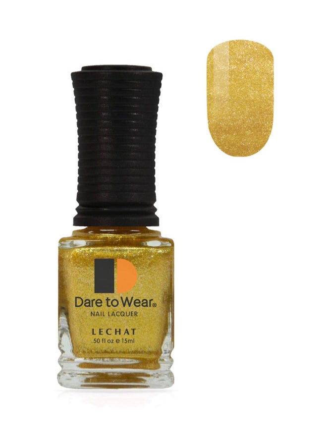 Lechat Nail Polish Super Shine Long Wear Lacquer Quick Drying Nail Color Resists Chips Fading Lasts Up To 3 Weeks Precise Application In One Stroke Nail Paint Goldtease Dw181