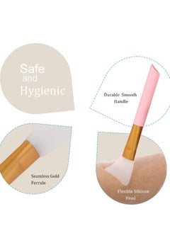 Daytoyz 5 Piece Face Mask Brush Set, Face Mask Brush, Bristleless Silicone Makeup Scraper, Facial Mud Applicator, Combination Brush, Makeup Beauty Tool, Used For Diy Eye Mask, Skin Care  - Image 3