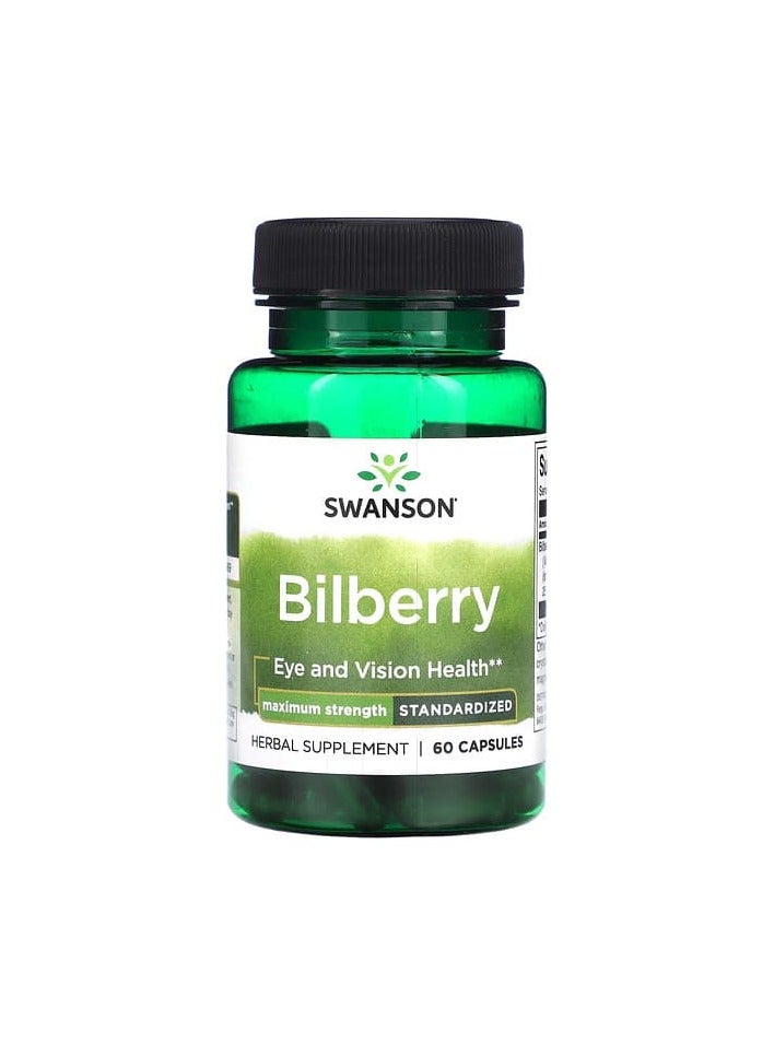 SWANSON Bilberry, 60 Capsules