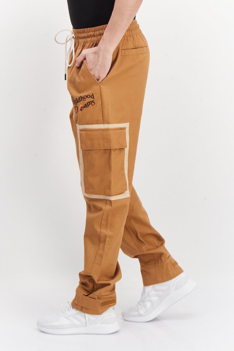 PUMA Men Sportswear Fit Outdoor Trouser Pant, Desert Tan - Image 4