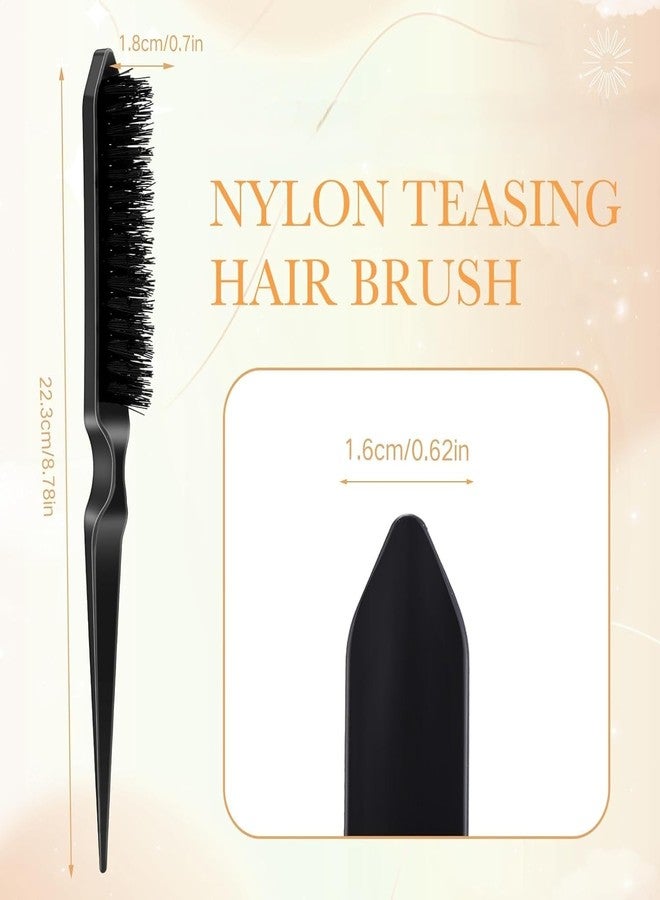 Keli Teasing Hair Brush with Anti-Static Bristles for Backcombing & Volume | Professional Volumizing Hair Brush with Rat Tail for Root Lift, Sectioning & Salon Hair Styling (Multicolor) - Image 3