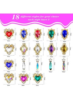 54 Pieces Heart Nail Rhinestone Gold 3D Nail Charms For Acrylic Nails Rhinestone For Nails Nail Gems And Rhinestones With Box For Women Girls Nail Decorations - pzsku/Z114E28D9118A0BCF37DBZ/45/_/1683269522/090d354a-f59d-4085-ae30-aeec0c6e8b6f