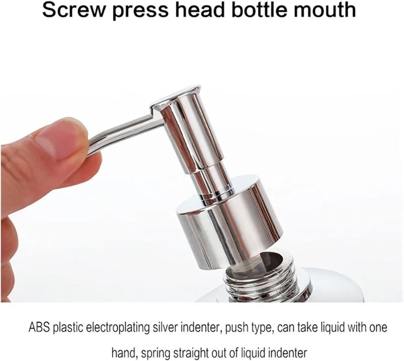 Soap Dispenser Set Wash Set Bathroom Decoration Accessories Lotion Bottle Soap Dish Mouthwash Cup Black Tray Household Bathroom Supplies(White) - Image 5