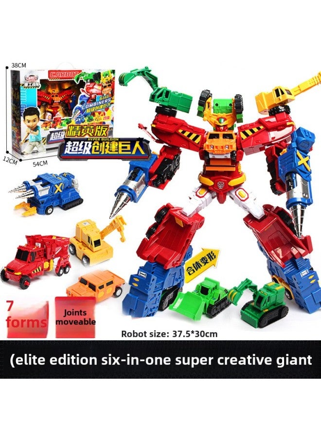 Kabao Car God Reload Return Fire King Driver Elite Edition Children's Classic Transforming Robot Boy Toy-Color:Elite Edition 6-pack  - Image 1