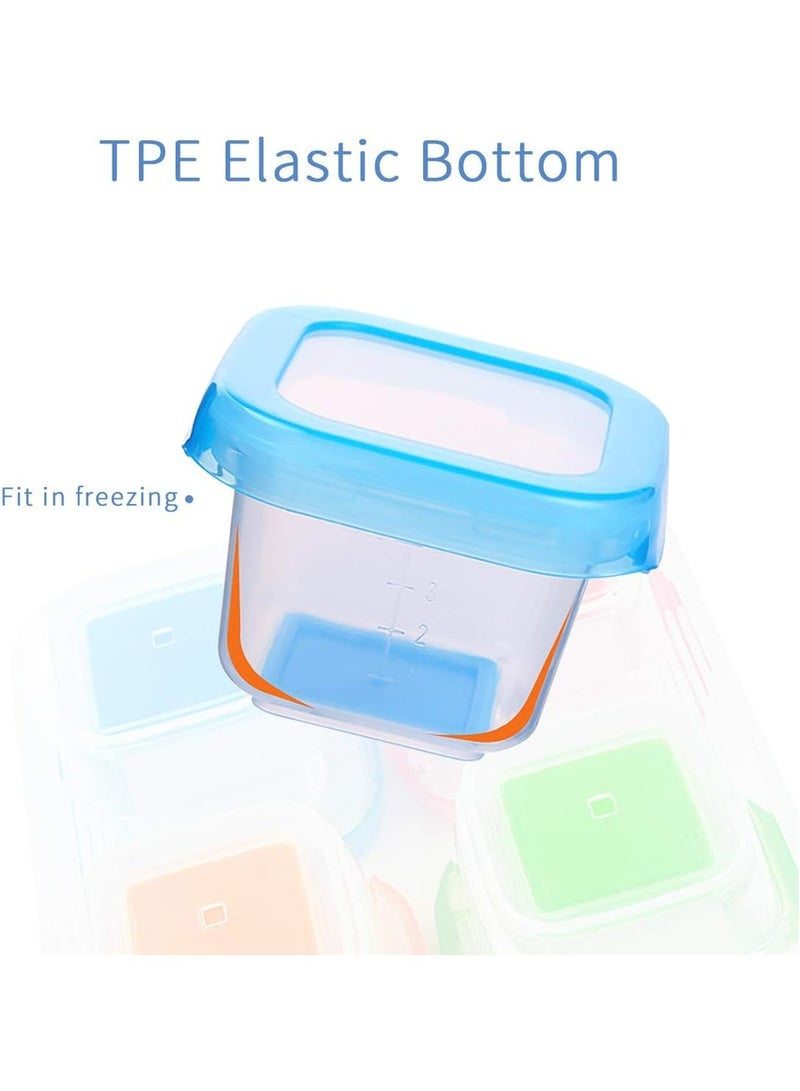 Oasisgalore BPA-Free Baby Food Storage Containers | 4 x 120 ml, Leak-Proof & Microwave Safe - Image 3