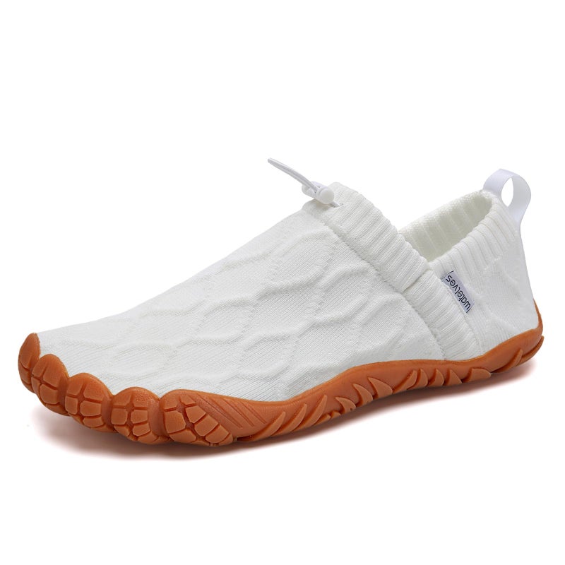 WateLves Barefoot Water Shoes Women Men Minimalist Comfortable Walking Shoes Beach Outdoor Running Sneakers (White,41) - Image 1