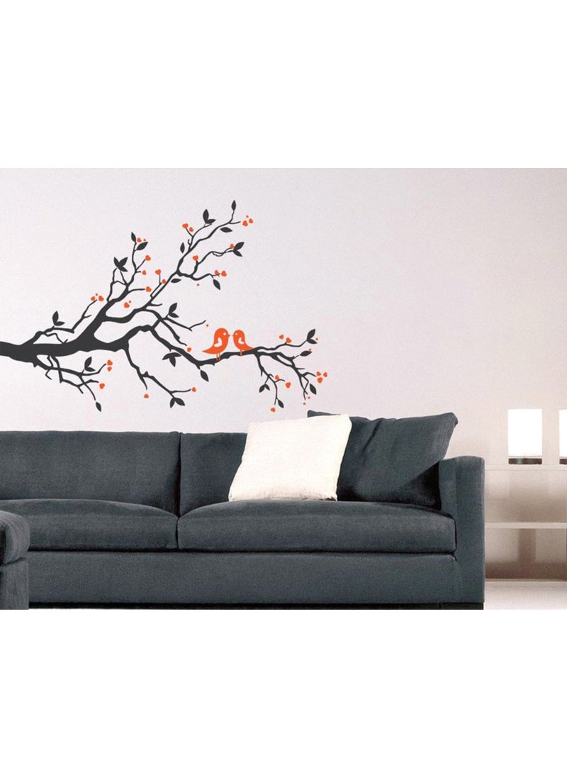 Decals Design Decals Design 'Branch with Lovely Birds' Wall Sticker (PVC Vinyl, 25 cm x 70 cm)  - Image 2